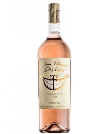 Aqu� Estamos Todos Locos Rosado de Sauvignon y Cab Franc 4x750cc.