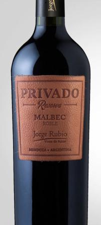 Jorge Rubio Privado Reserva Malbec 6x750cc.