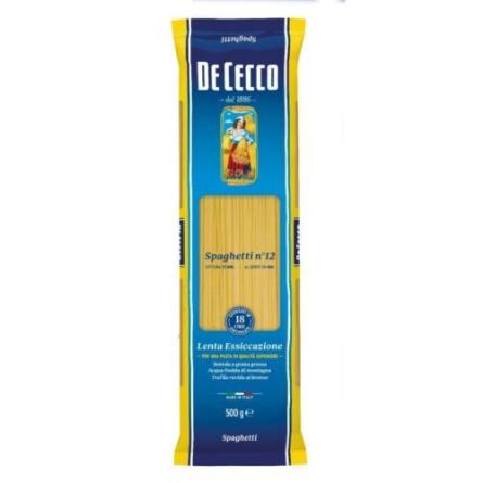 De Cecco Spaghetti 1x500grs. Origen Italia.